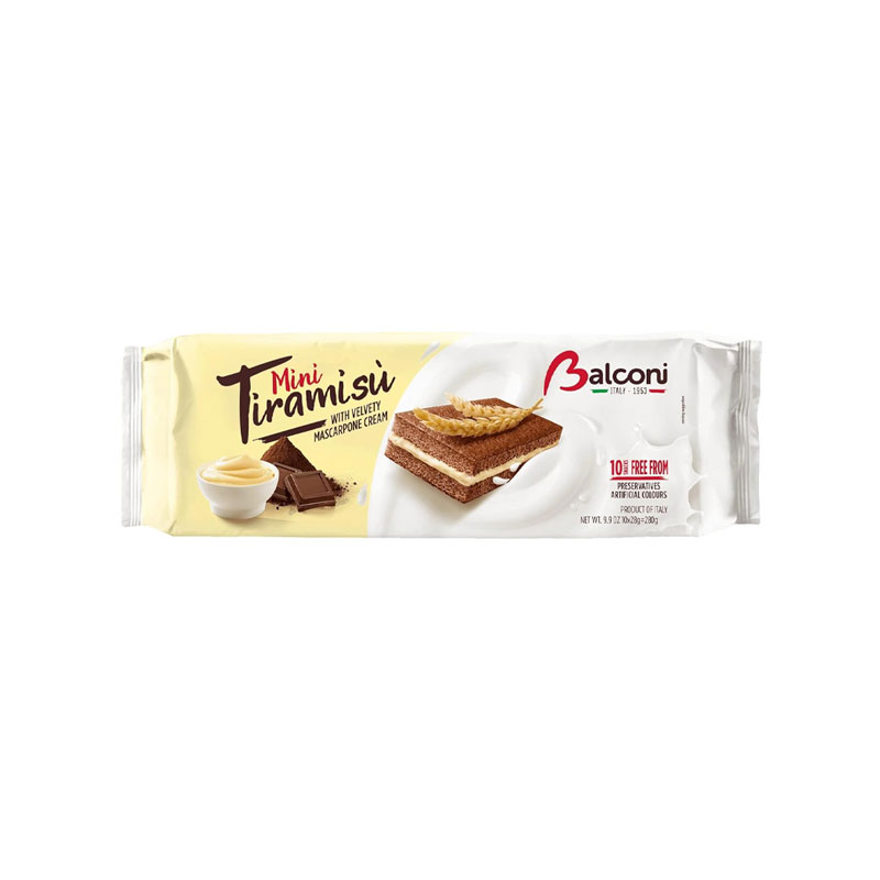 Balconi Mini-Tiramisu Snack Cakes - 10 cakes per pack