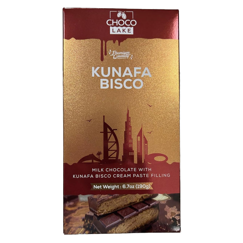 Choco Lake Kunafa Bisco Chocolate Bar – 190g