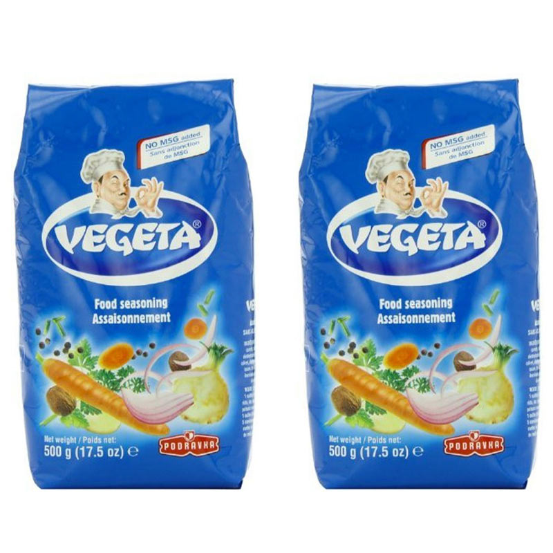 Vegeta, Gourmet Seasoning, No MSG Added 17.5 oz(500g) bag - Pack of 2