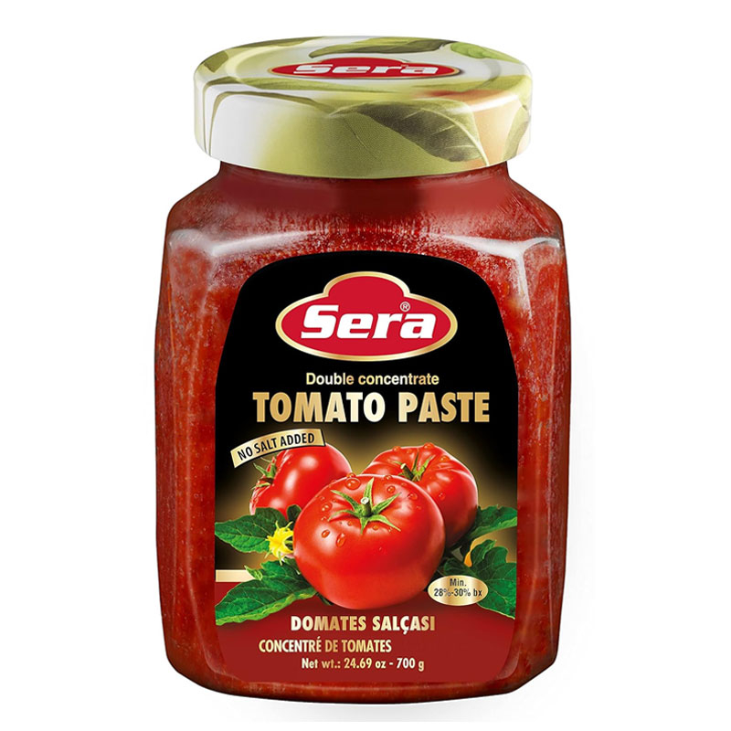 Sera Double Concentrate Tomato Paste 24.7 oz | 100% All Natural | No Additives | No Preservatives | Perfect For Pizza, Soup, Stews, Tikka Masala, Shakshouka! (1 PACK)
